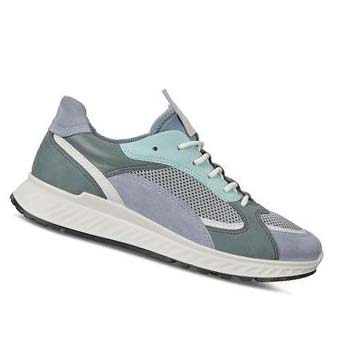 Women's Ecco St.1 Sneakers Blue / White | Canada 255KOR